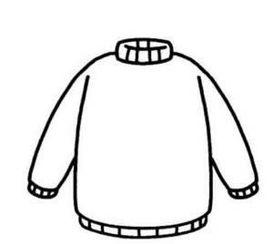 毛衣简笔画 毛衣简笔画彩色