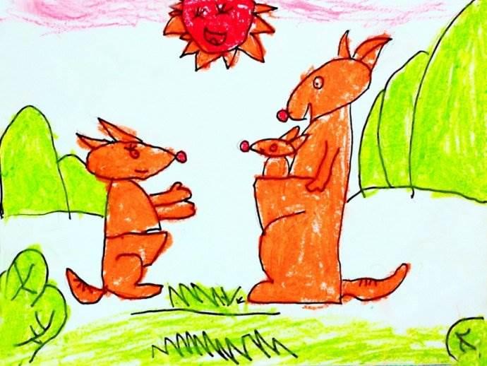 狐狸的夏天图片简笔画 彩色狐狸简笔画怎么画