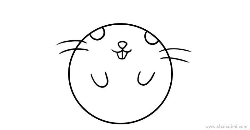 圆形老鼠儿童画怎么画 圆形老鼠简笔画步骤