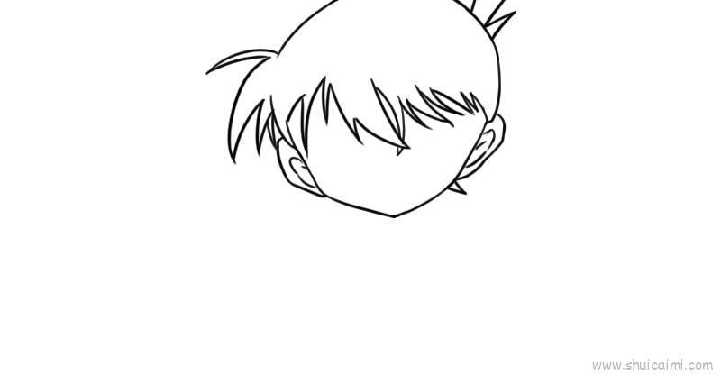 名侦探柯南儿童画怎么画 名侦探柯南简笔画图片大全