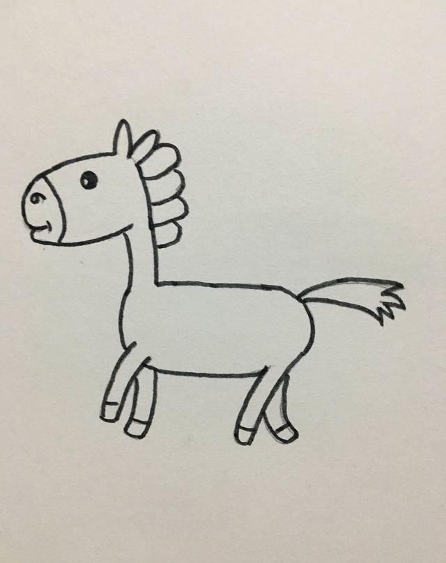 小马简笔画 小马简笔画简单可爱
