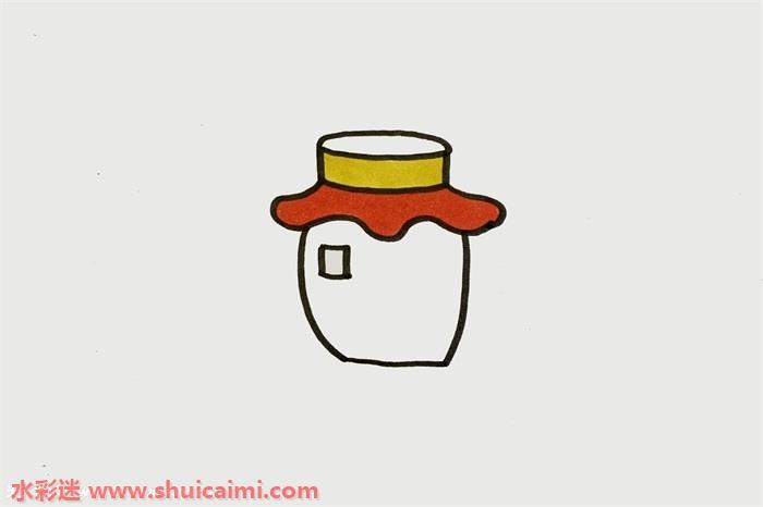 罐子简笔画怎么画漂亮彩色