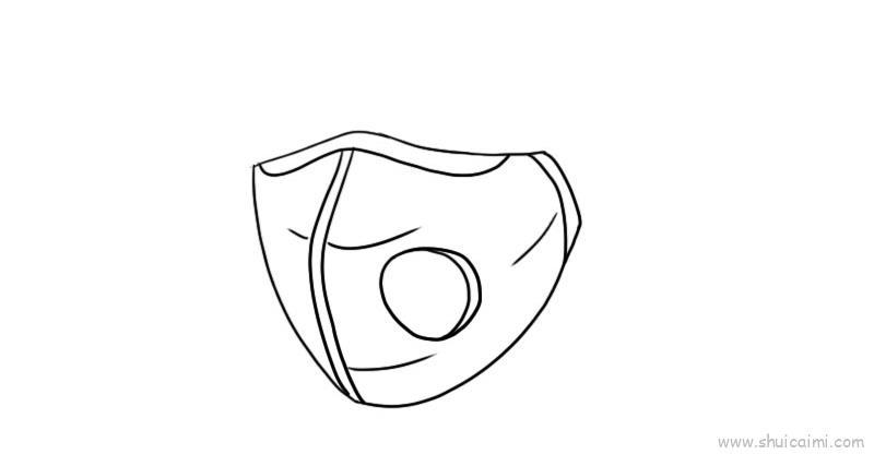 n95口罩儿童画怎么画 n95口罩简笔画顺序