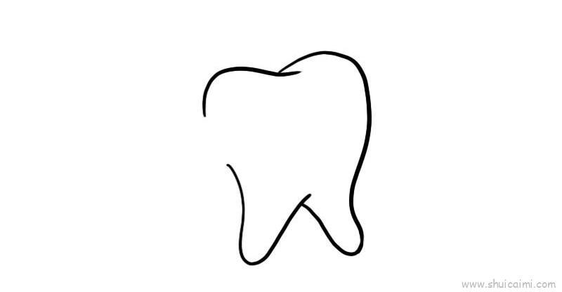 刷牙儿童画怎么画 刷牙简笔画步骤