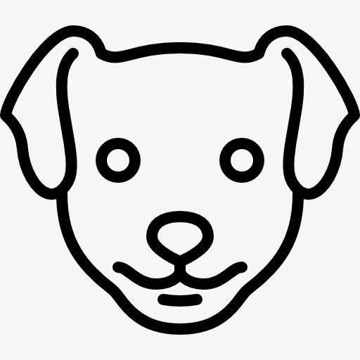 狗头简笔画图片大全 狗头简笔画图片大全可爱卡通