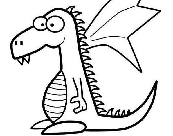简笔画恐龙 简笔画恐龙图片大全涂色