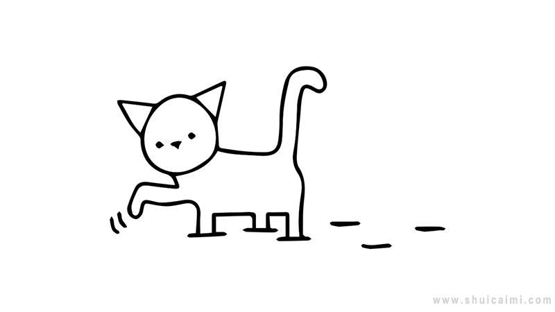 猫咪简笔画怎么画 猫咪简笔画步骤