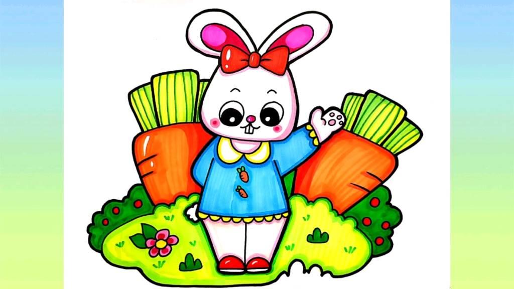 画小白兔简笔画 儿童画小白兔简笔画