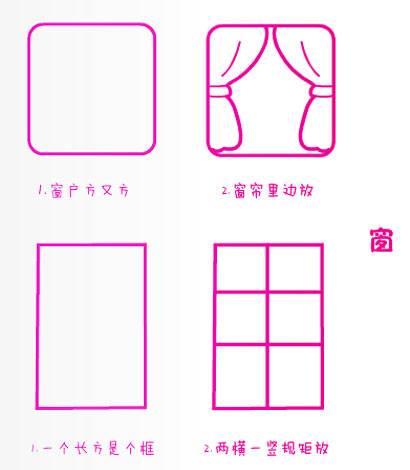 窗户简笔画 窗户简笔画简单又漂亮