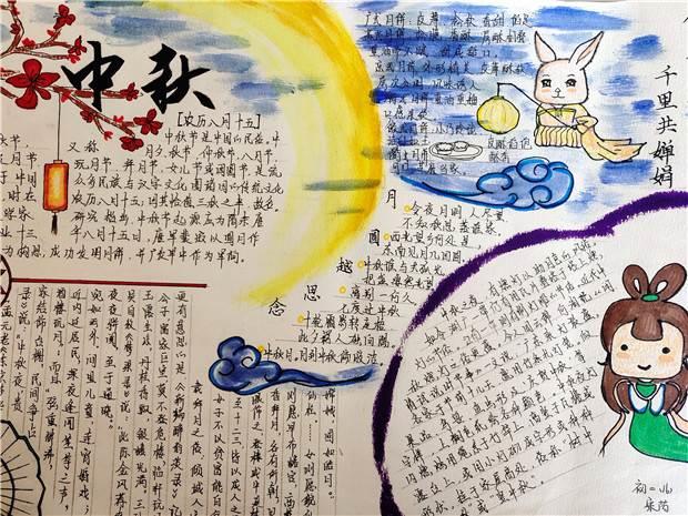 中秋节手抄报初中 中秋节手抄报怎么画