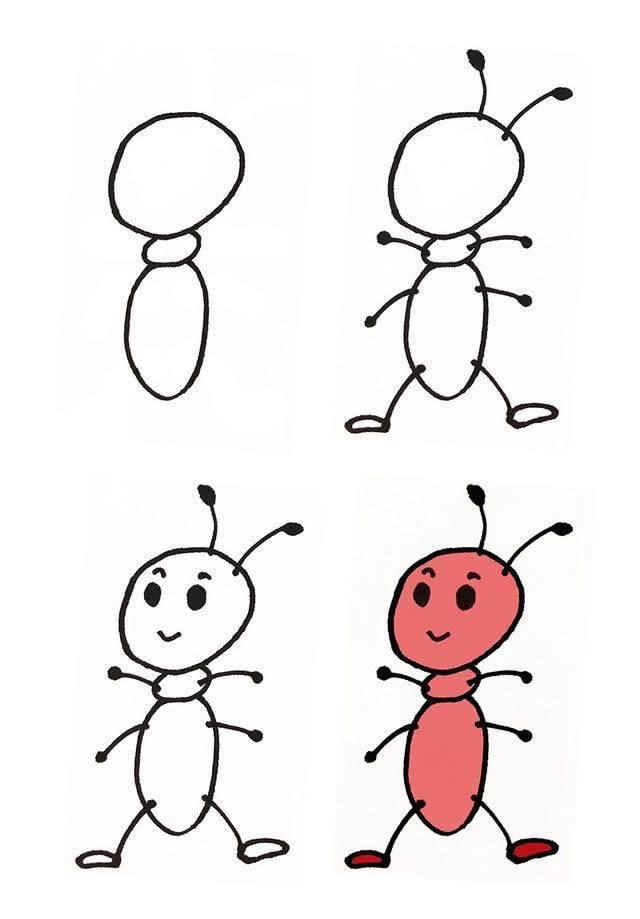 蚂蚁简笔画 蚂蚁简笔画图片