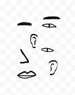 五官简笔画 五官简笔画图片大全