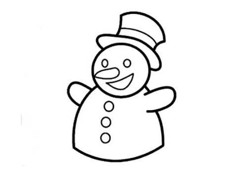 雪人简笔画图片大全 雪人简笔画图片大全带颜色