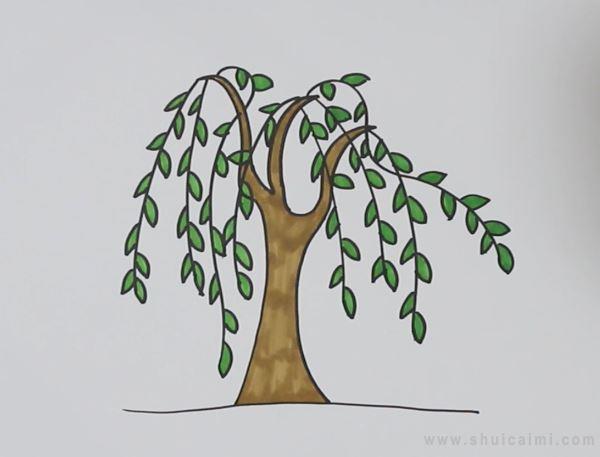 柳树简笔画怎么画 柳树简笔画好看