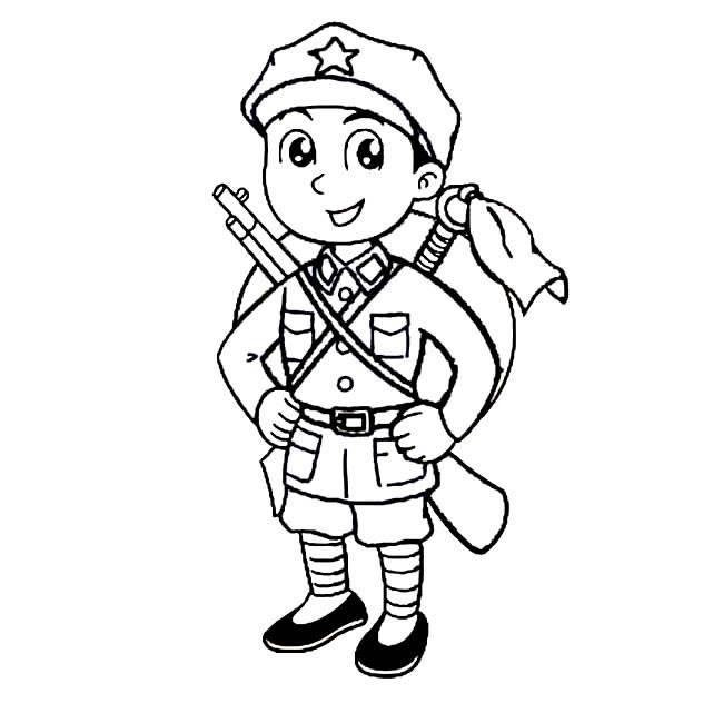 红色革命简笔画 红色革命简笔画图片