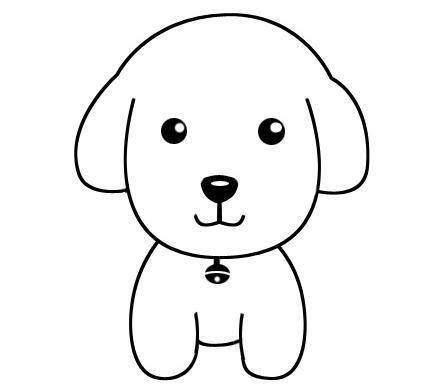 狗简笔画 狗简笔画简单又好看