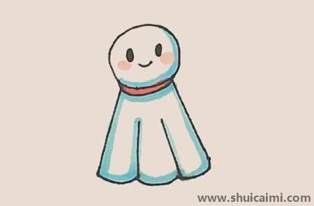 晴天娃娃儿童简笔画