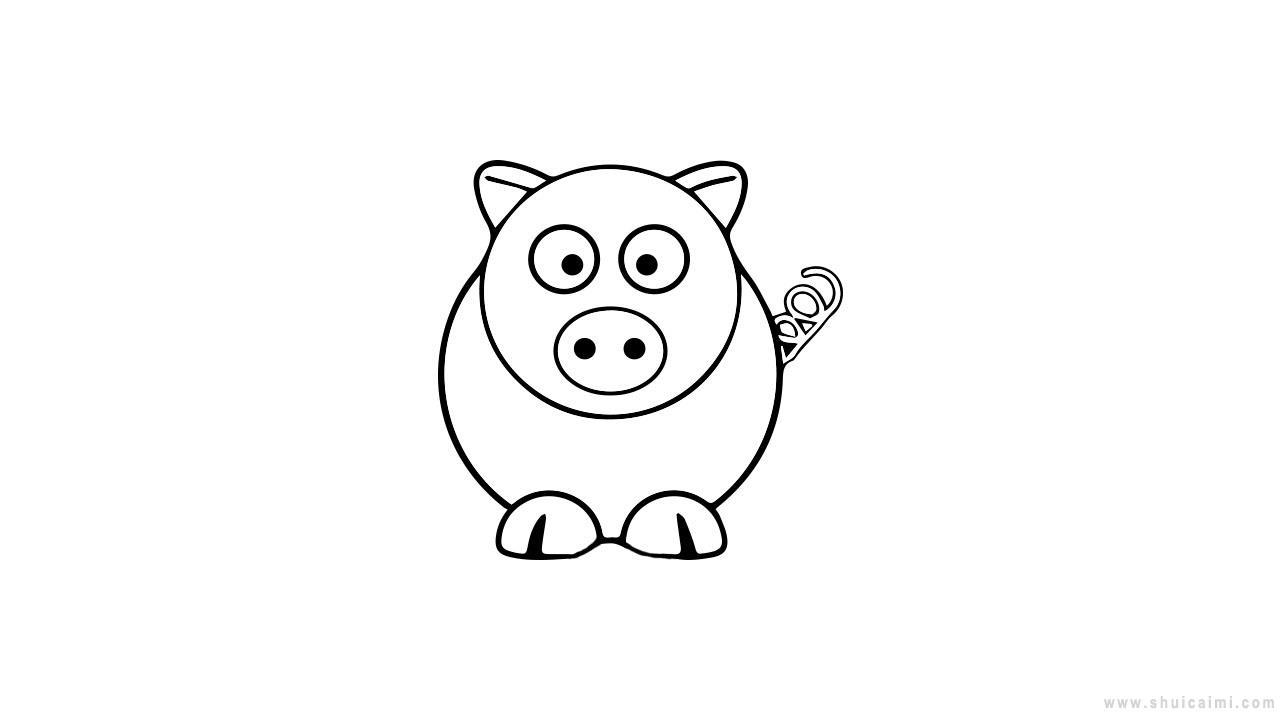 卡通猪简笔画怎么画 卡通猪简笔画简单