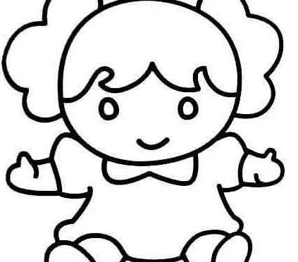 娃娃简笔画 娃娃简笔画女生