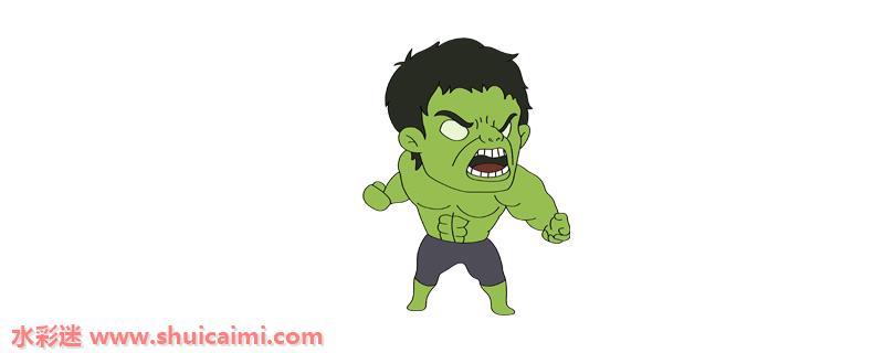 绿巨人浩克怎么画 绿巨人浩克简笔画简单易画