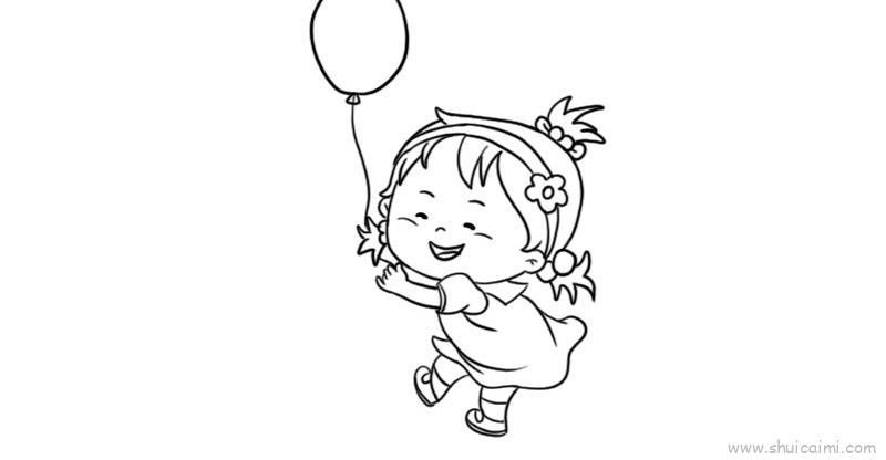 元旦可爱小孩儿童画怎么画 元旦可爱小孩简笔画图片