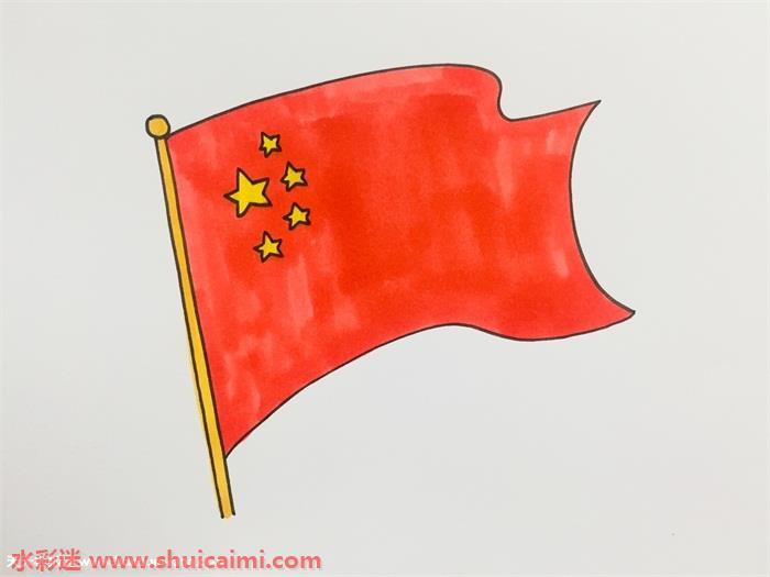 国旗怎么画 国旗简笔画画法