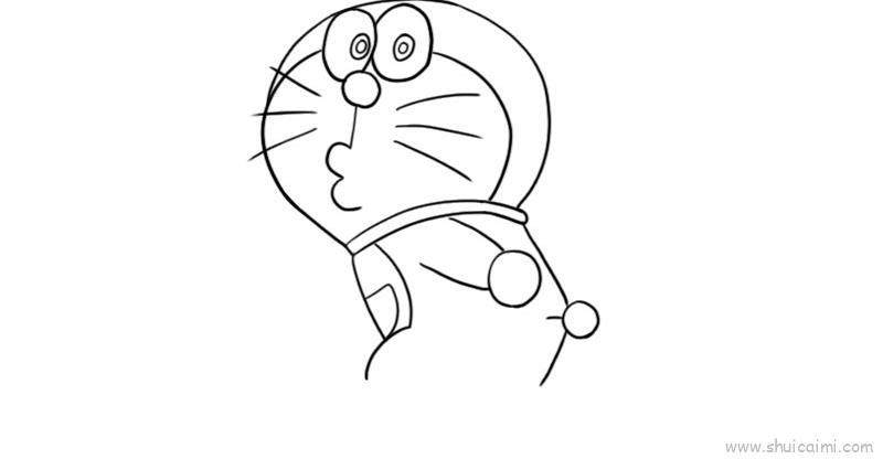 叮当猫儿童画怎么画 叮当猫简笔画步骤
