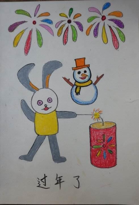 画一只过年的兔子怎么画 过年的小兔子怎么画