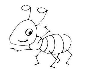 蚂蚁简笔画图片大全 蚂蚁简笔画图片大全可爱