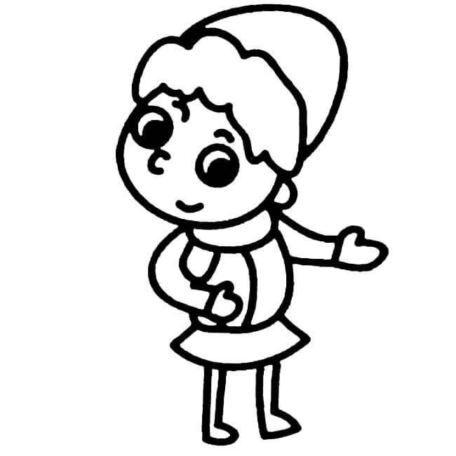 可爱女孩简笔画 可爱女孩简笔画卡通