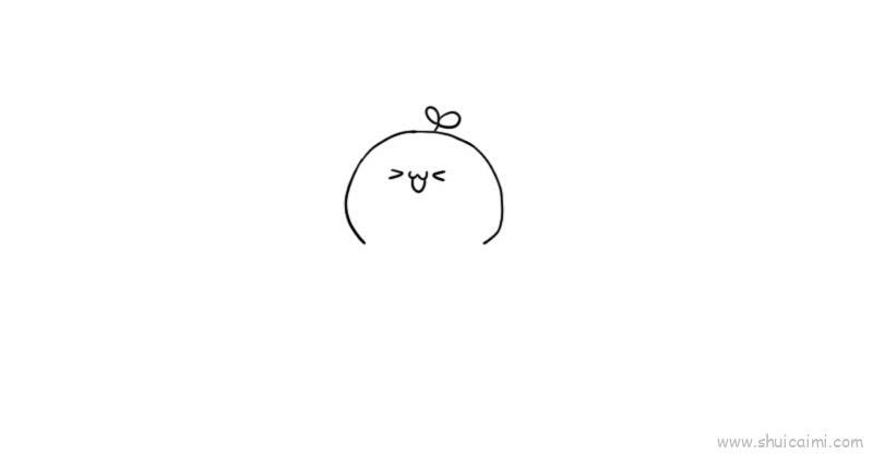 长颜草团子儿童画怎么画 长颜草团子简笔画图片大全