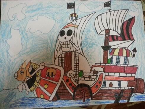 海盗船简笔画 海盗船简笔画简单