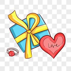 七夕节创意礼物简笔画素材 七夕节创意礼物怎么画