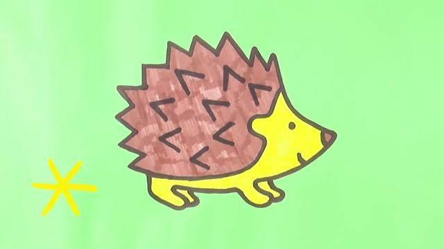 小刺猬简笔画 小刺猬简笔画幼儿