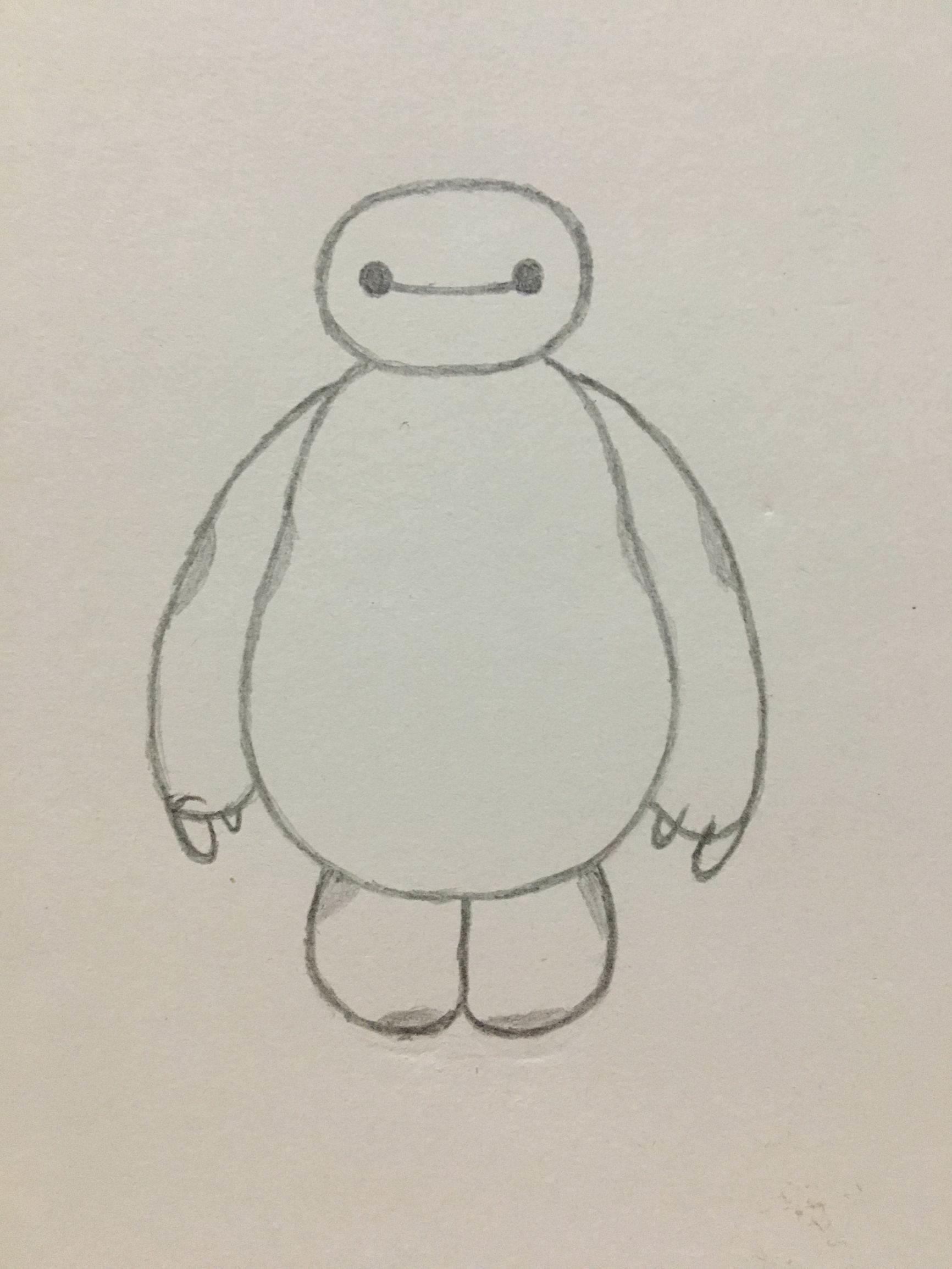 大白简笔画 抗疫大白简笔画