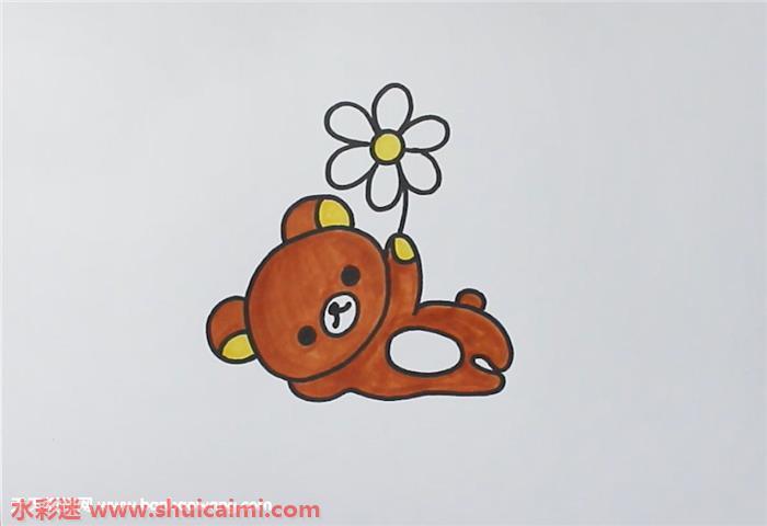 轻松熊怎么画 轻松熊简笔画步骤