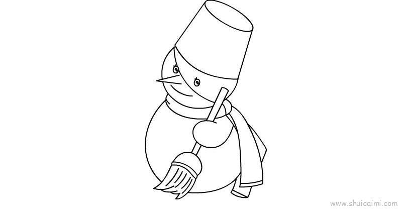 雪人儿童画怎么画 雪人简笔画好看