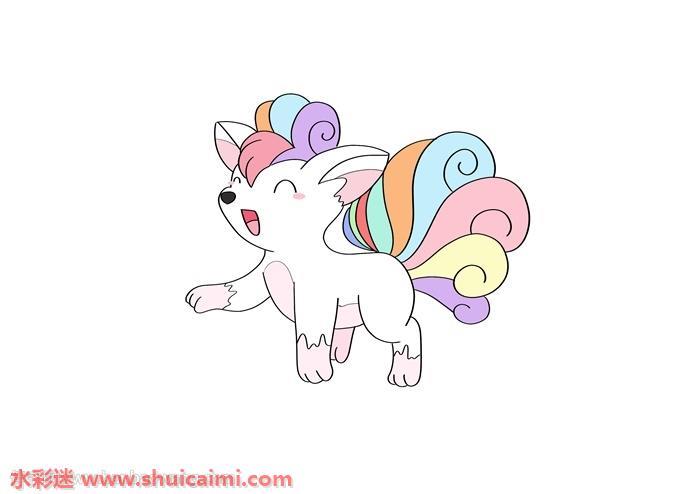 可爱九尾狐怎么画 可爱九尾狐简笔画漂亮