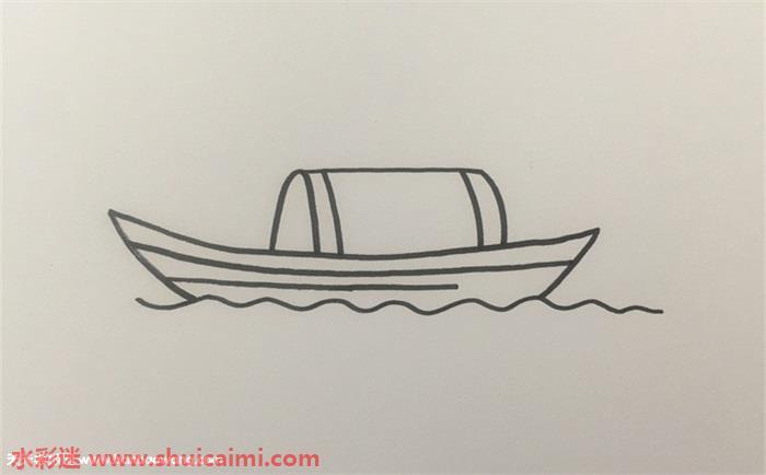 木船怎么画 木船简笔画画法