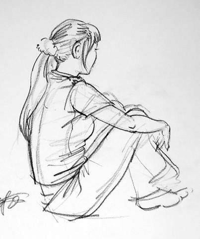 人物侧面简笔画图片大全 人物侧面简笔画图片大全可爱