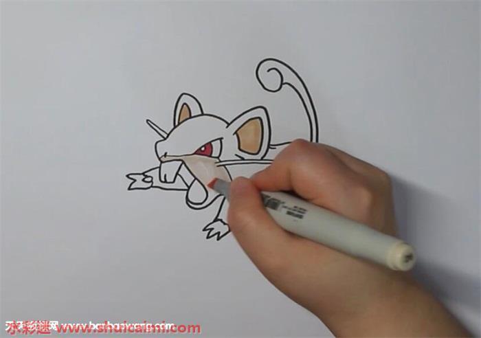 拉达怎么画 拉达简笔画简单好看