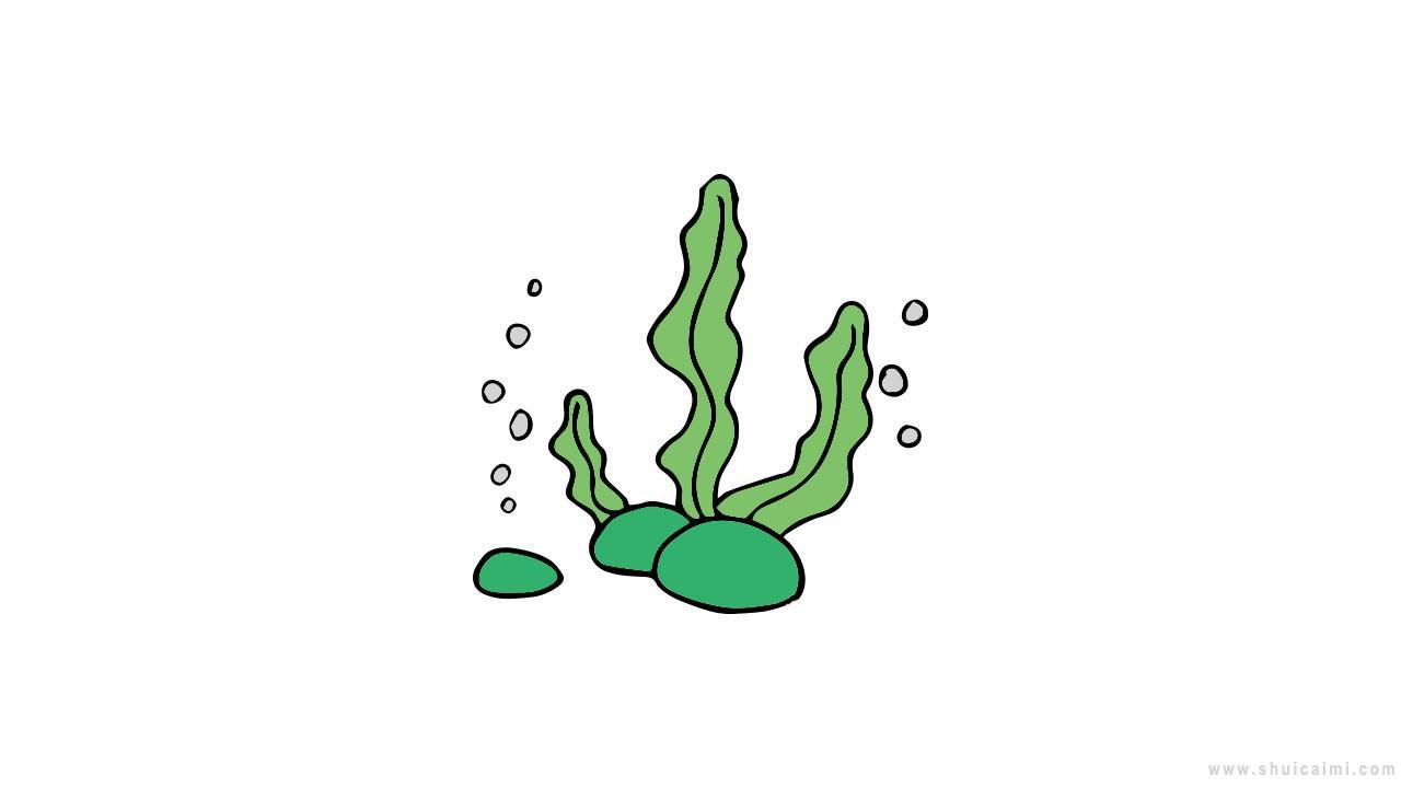 海底植物简笔画怎么画 海底植物简笔画画法