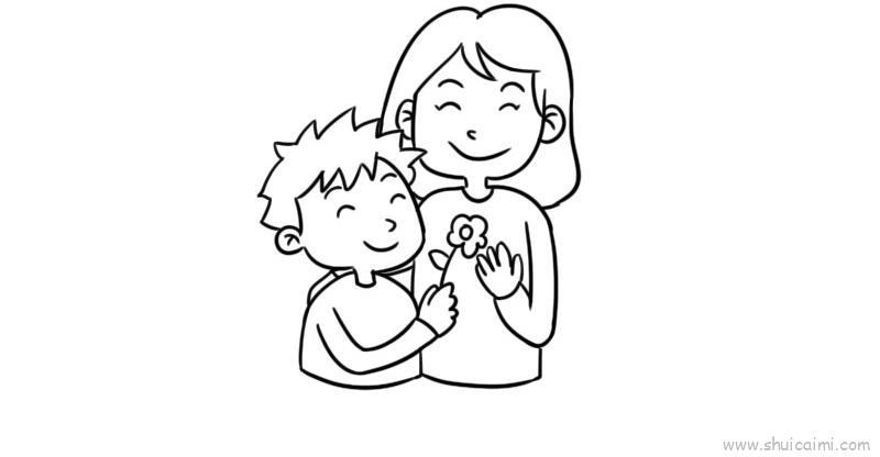 妈妈辛苦了儿童画怎么画 妈妈辛苦了简笔画顺序