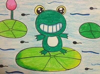 简笔画青蛙 青蛙简笔画带颜色