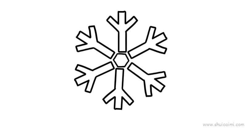 雪花儿童画怎么画 雪花简笔画图片大全