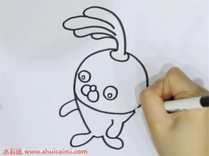 植物鱼小萝卜怎么画 植物鱼小萝卜简笔画图片大全