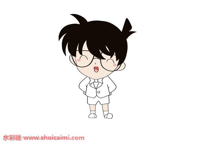 柯南怎么画 柯南简笔画简单