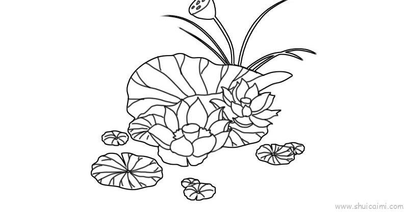 荷花儿童画怎么画 荷花简笔画简单