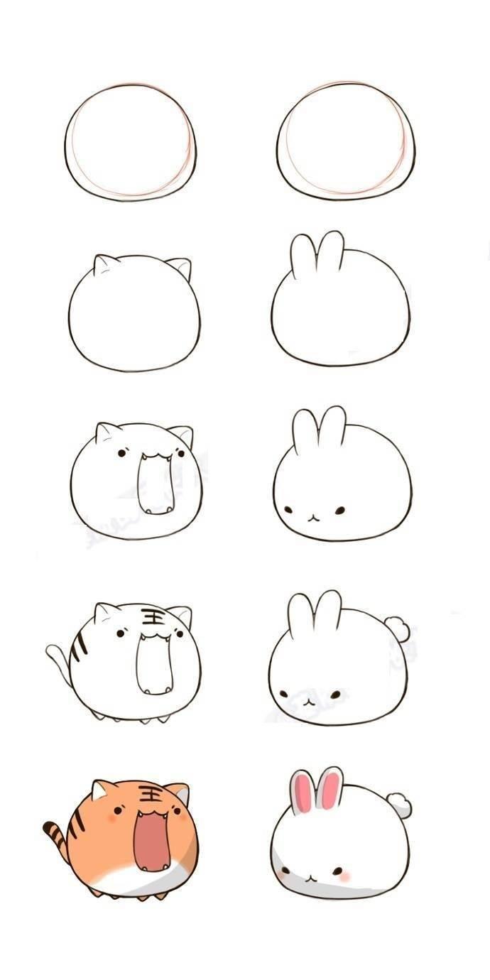 小动物简笔画 小动物简笔画彩色