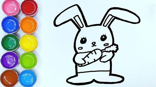 小兔子简笔画可爱 小兔子简笔画可爱呆萌